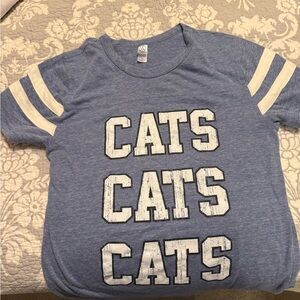 Blue and White Kentucky wildcats Cats Graphic Tee